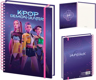 Obrázek produktu pro KPop Demon Hunters Wiro Notizbuch A4 Huntrix