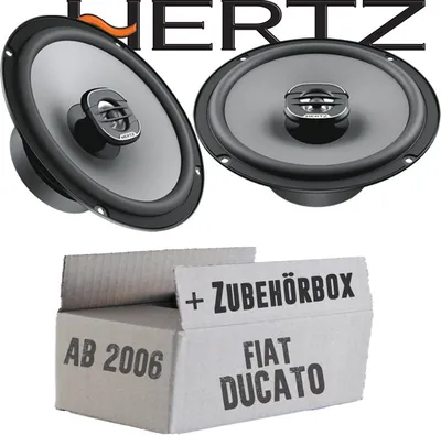 Produktbild von Lautsprecher Boxen Hertz X 165 - 16,5cm Koax Auto Einbauzubehör - Einbauset passend für Fiat Ducato 3 250 Front - justSOUND
