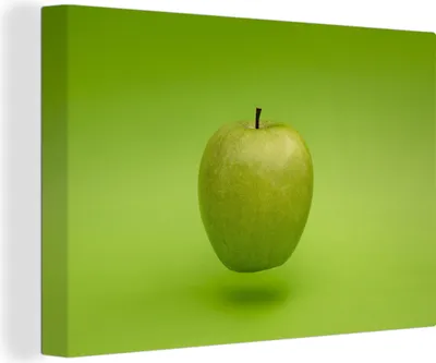 Produktbild von OneMillionCanvasses® - Leinwandbilder - 150x100 cm, Obst - Apfel - Grün, Wandbilder Kunstdruck Wanddekoration