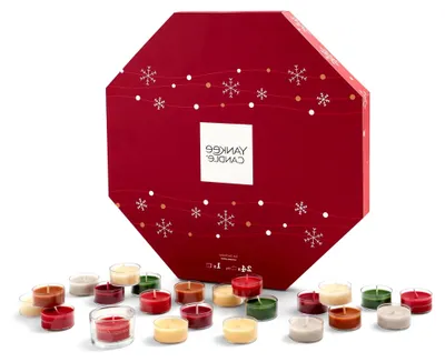 Produktbild von Adventskalender 2025 | Duftkerzen Geschenkset | 24 Teelichter und 1 Teelichthalter | Geschenke für Frauen