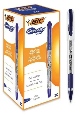 Produktbild von BIC CEL1010265 Gelstift Ausziehbarer Gelschreiber Fein Blau 30 Stck(e)
