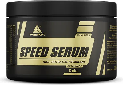 Immagine prodotto di Speed Serum - 300g : Cola I Polvere I Bevanda Energetica I Caffeina I Aminoacidi I Estratti Vegetali I Dieta I Stimolanti I Pre-Allenamento I Panax Ginseng I Zenzero I Tè Verde EGCG I BCAA I Vitamine I Guarana I Colina I Metabolismo dei Grassi I Senza Glutine I Basso Zucchero
