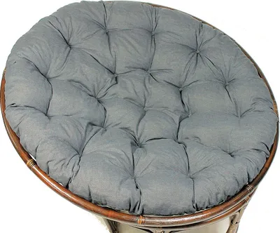 Produktbild von Polster für Papasansessel , Auflage , Ersatzpolster Papasan D 130 cm , Stoff Loneta anthrazit