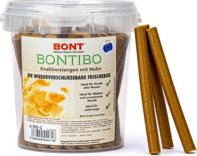 Produktbild von Bontibo Knabberstangen mit Huhn 500g