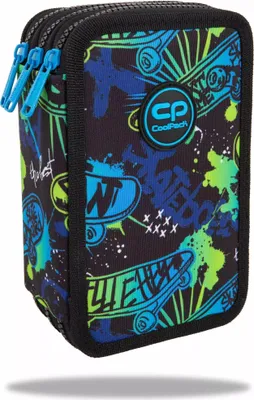 Zdjęcie produktu dla Piórnik 3-komorowy z wyposażeniem Coolpack Jumper 3 Skate Night