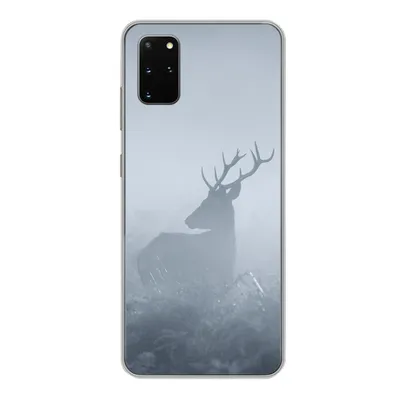 Produktbild von MuchoWow® Handyhülle Schutzhülle Hülle für Samsung Galaxy S20 Plus Hirsche - Nebel - Wald Silikon Softcase Handy Hülle - Hartschale