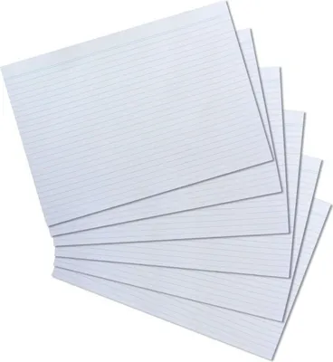 Produktbild von Karteikarten A4 liniert weiß VE=10x100 Stück