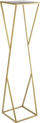 Produktbild von HowHomely Modern Pflanzenständer, Blumenhocker aus Metall Gold 100 cm Höhe - Blumenständer für das Haus