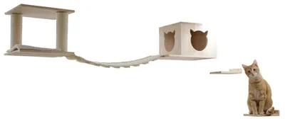 Obrázek produktu pro Kerbl 81677, Kočka, Sada hraček, Přírodní, Dřevo
