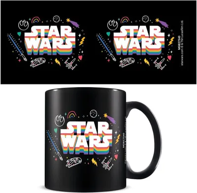 Produktbild von Star Wars Tasse Unisex Logo - Pride schwarz Standard