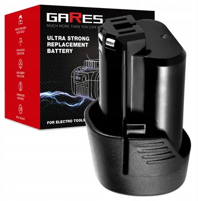 Zdjęcie produktu dla GARES Akumulator Bateria do Bosch GBA GDR -105 GDR -110 | 12 V 2Ah | Seria Wzmocniona High-Performance | Wysoka Moc