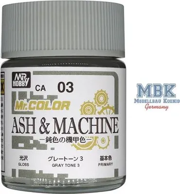 Productafbeelding van GUNZE GSCA03 Mr. Color (18ml) Kleur: Asgrijs en Machiniegrijs, Tint 3