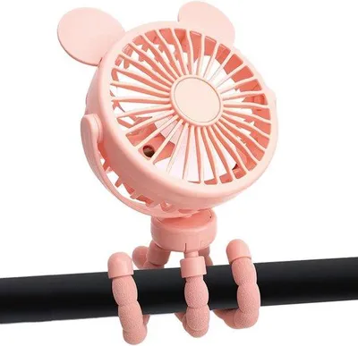 Image de Ventilateur d'extérieur portable, ventilateur silencieux, 3 vitesses, rechargeable, flexible