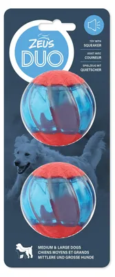 Obrázok produktu pre Zeus Duo Ball, 6,3 cm s píšťalkou, 2 kusy