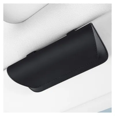 Image de Étui universel pour lunettes de soleil - Étui pour lunettes - Cuir - Noir - 20 x 9,5 x 4 cm - Durable et confortable