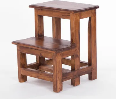 Produktbild von Trittleiter "STEP" | 47x37 cm, Recycling Holz | Tritthocker