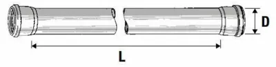 Immagine prodotto di Tubo 2 bicchieri htdm d.110 mm.0500