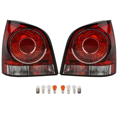Produktbild von Heckleuchte Links Rechts mit Lampenträger + Leuchtmittel passend für VW Polo 9N 02 9N 04/05-01/12 6Q6945095AB 6Q6945095M 6Q6945095P 6Q6945096AB Johns