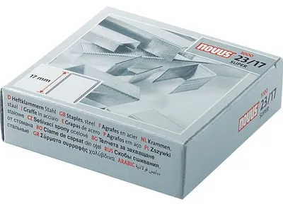Produktbild von NOVUS Heftklammer 23/17 042-0045 verzinkt 1.000 St./Pack.