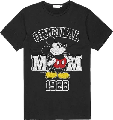 Image de Disney - T-shirt "Original 1928" pour homme/femme unie RO9326 (XL) (Noir)