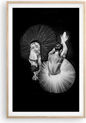 Produktbild von Gerahmtes Poster - Rahmen in heller Eiche - Ballerinas Ballett Tanz - 61x91,5 cm - Wand Bild - Wanddeko - Wandbilder - Kunstposter - Wandposter - Bilderrahmen - Bilder - Kunstdruck - P2NPA61x91-5050