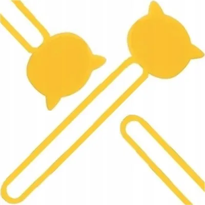 Immagine prodotto di Avvolgicavo in silicone - Giallo