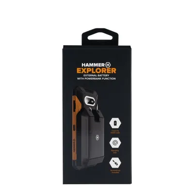 Zdjęcie produktu dla HAMMER Explorer, 5000 mAh, Litowo-jonowa (Li-Ion), Czarny