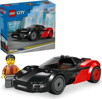 Produktbild von LEGO City Elektro-Supersportwagen - Rennwagen Spielzeug - Modellbau mit Fahrer Minifigur - Spielset zur Förderung der Feinmotorik - Geschenk für Jungen ab 5 Jahren - 60486