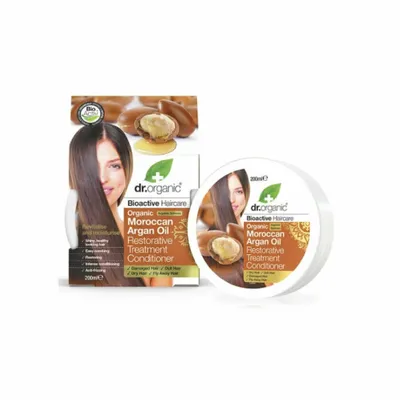 Immagine prodotto di Balsamo di trattamento per capelli all'olio di argan marocchino Dr Organic 200ml