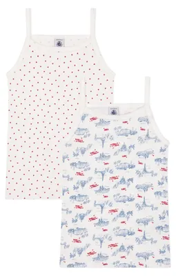 Immagine prodotto di Petit Bateau, camicie con bretelle per bambine, modello A0d32, variante 1, taglia 2 anni