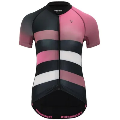 Produktbild von Silvini Mazzana WD2045 Trikot Damen kurz schwarz-fuchsia größe XL 3122-WD2045-08915