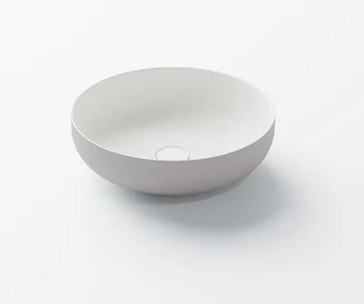 Produktbild von Steinberg Serie 440 Aufsatzwaschtisch, rund, ohne Überlauf, 400x400x120mm, SOLIDSurface, 440612003