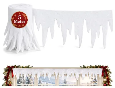 Productafbeelding van 5 meter winterguirlande - Decoratieband als kerstdecoratie