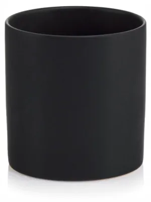 Produktbild von Polnix Keramik-Übertopf Schwarz Matt 13 cm