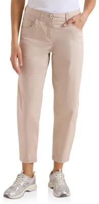 Produktbild von Cecil Barrel Leg Hose in Papertouch Qualität Cashmere beige 33