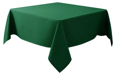Stofftischdecke quadratisch 137x137 cm jagergrün waschbar