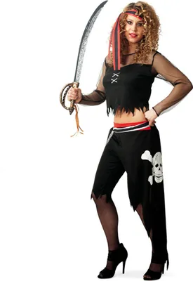 Produktbild von Damen Kostüm Piratin 4-teilig Piratenbraut Pirat Karneval Fasching Party Größe M