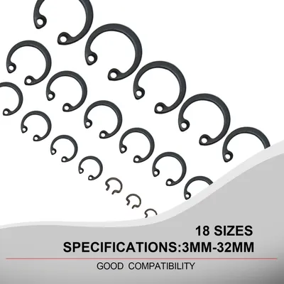 Produktbild von CCLIFE Innen-Seegerring Sprengring Sicherungsringe Sortiment Werkzeug 3-32mm 300tlg KFZ