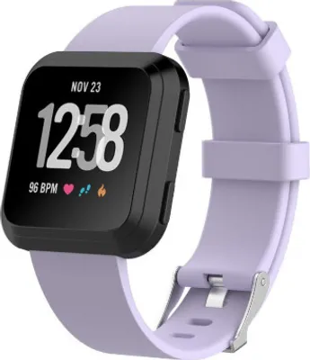 Produktbild von Strap-it Fitbit Versa / Versa 2 Armband Silikon (Lila) - Große: S/M