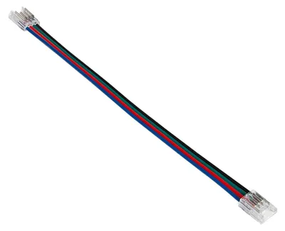 Produktbild von Verbinder für LED-Streifen 24V RGB SMD Breite 8mm IP20 Doppelt mit Kabel 8 mm