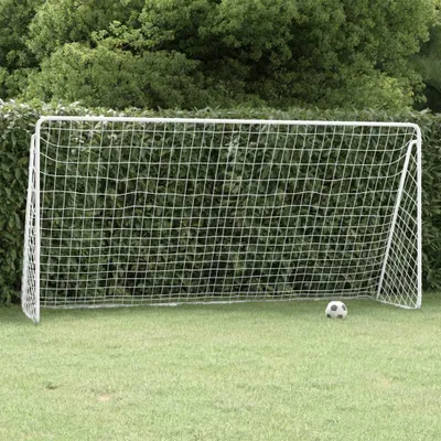 Produktbild von Maison Exclusive - Fußballtor mit Netz Weiß 366x122x182 cm Stahl