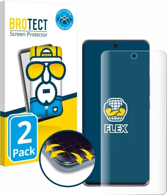 Produktbild von 2x BROTECT Fullscreen Schutzfolie für Honor 50 Displayschutz Folie Fullcover Klar Transparent