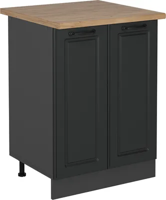 Produktbild von Küchenunterschrank Vicco R-Line Anthrazit Landhaus 60 cm , AP Eiche, Model 54074