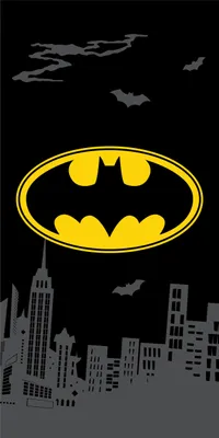 Produktbild von Jerry Fabrics Batman Das Emblem Handtuch 70x140 cm