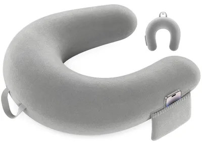 Produktbild von Gaming Kissen & Lesekissen, Reading Pillow für das Sitzen auf dem Bett/Sofa/Fußboden, Fütterungs/Häkelkissen mit großer & Ergonomic Gaming Pillow, Gamer Kissen für Ipad/Laptop - Grau