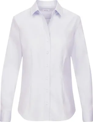 Produktbild von Seidensticker CITY-BLUSE Damen Langarm Kent Slim-Fit Hellblau 42