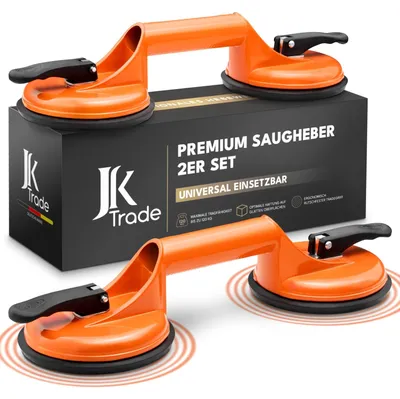 Zdjęcie produktu dla Przyssawka do podnoszenia - Zestaw 2 szt. - Z uchwytem - Do 120 kg - Do szkła i płyt