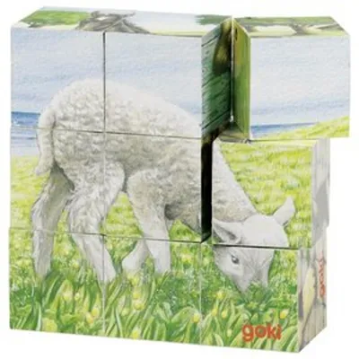 Immagine prodotto di Puzzle di dadi con animali della fattoria