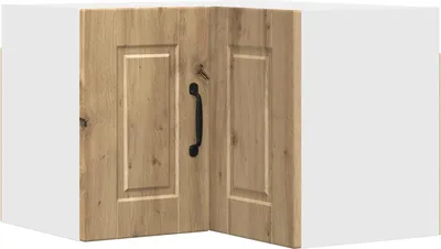 Immagine prodotto di vidaXL Armadietto angolare da parete PORTO in rovere Artisan 57 x 57 x 40 cm