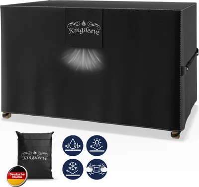 Produktbild von Kingsleeve® Abdeckung Gartenmöbel 125x125x74cm Wasserdicht Winterfest Abdeckplane Balkonmöbel Set Schutzhülle Abdeckhaube Gartentisch Gartenlounge